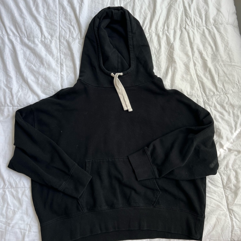Black cowl neck hoodie